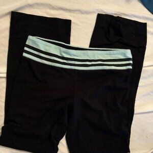 size extra large black yoga stretch pants womens athletic wear gym